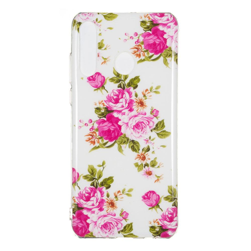 Husa silicon Huawei P30 Lite Fosforescent model Roses, Silicon, TPU Viceversa Multicolor