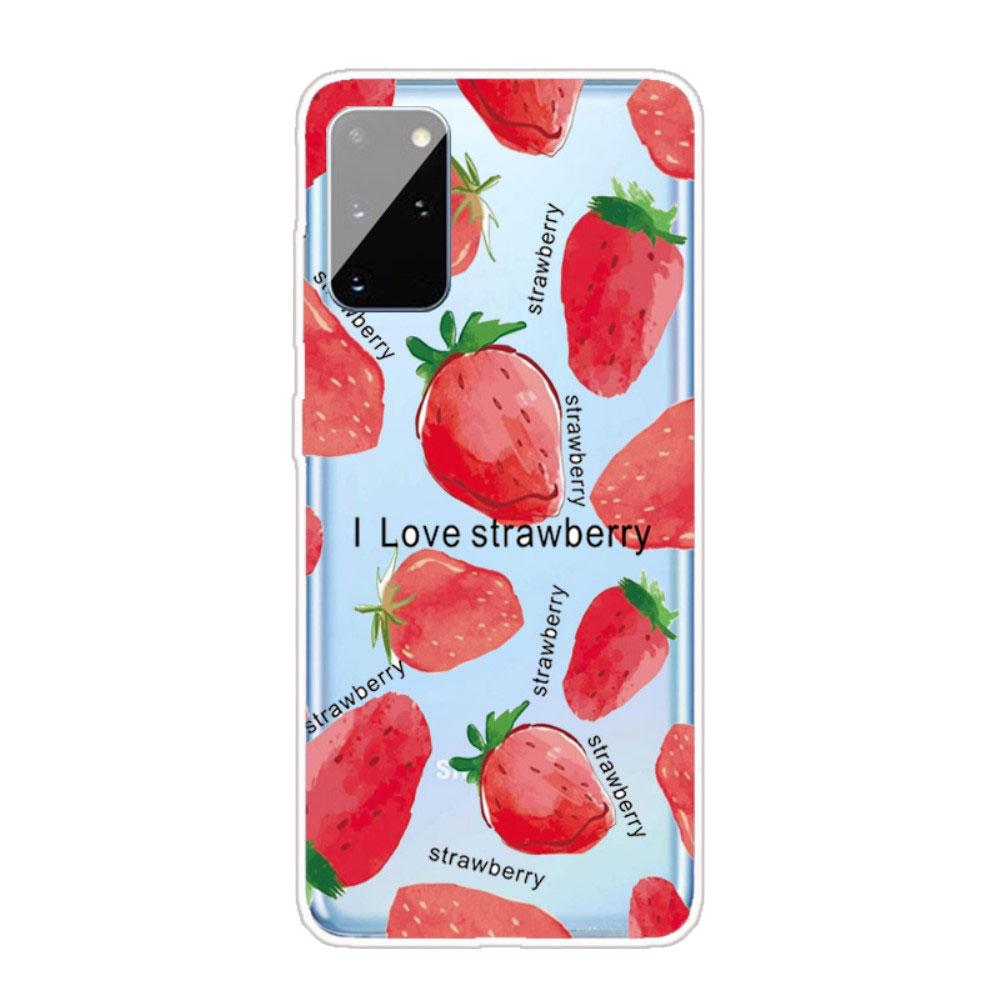 Husa Samsung Galaxy A31 model I love strawberries, Silicon, Antisoc, Viceversa Multicolor