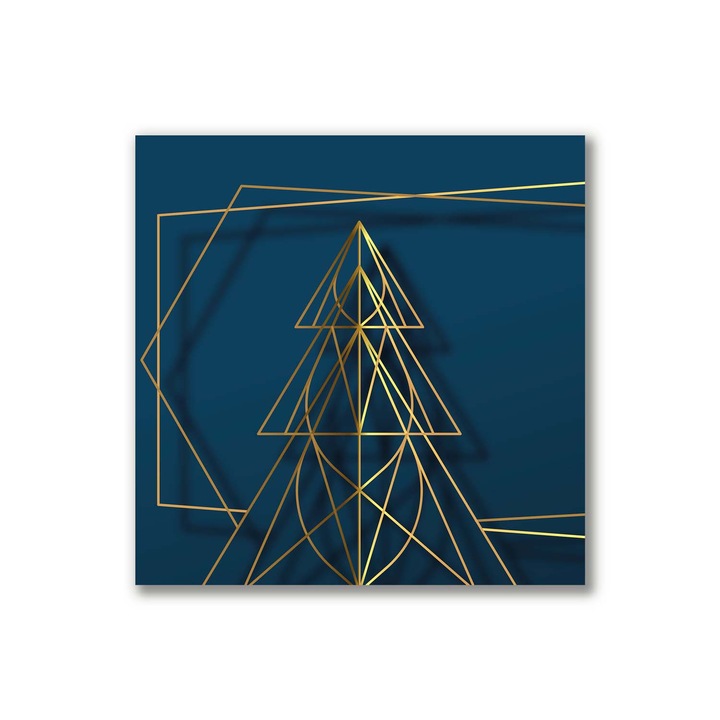 Pictura pe panza, 40x40cm, Decorarea peretilor, Albero Natale