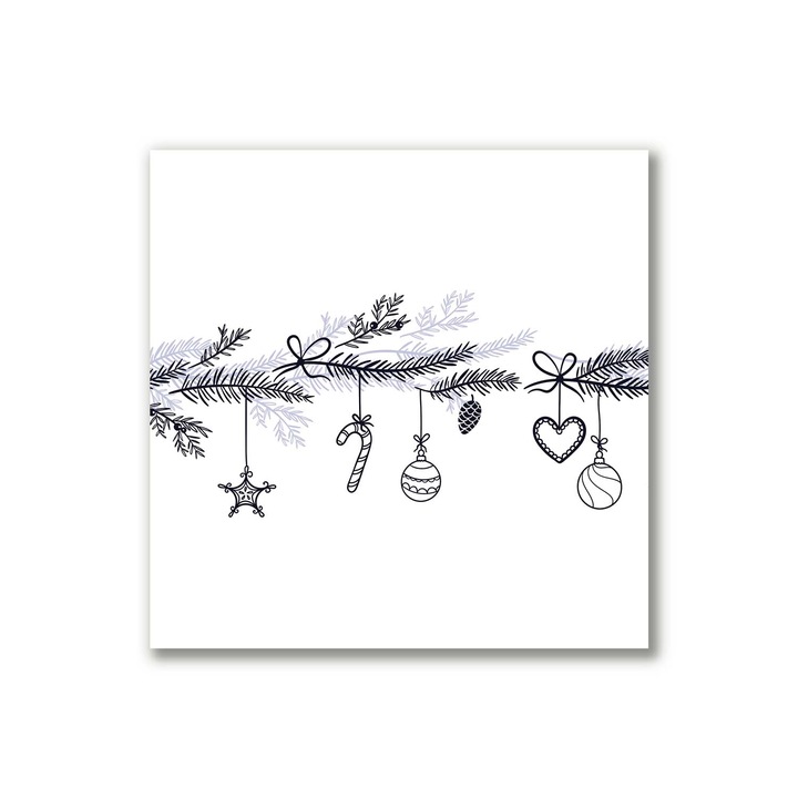 Pictura pe panza, 40x40cm, Decorarea peretilor, Di natale