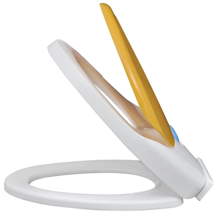 Set de 2 capace de toaleta cu adaptor pentru copii, vidaXL, Plastic, 48,5 x 36,5 cm, Multicolor