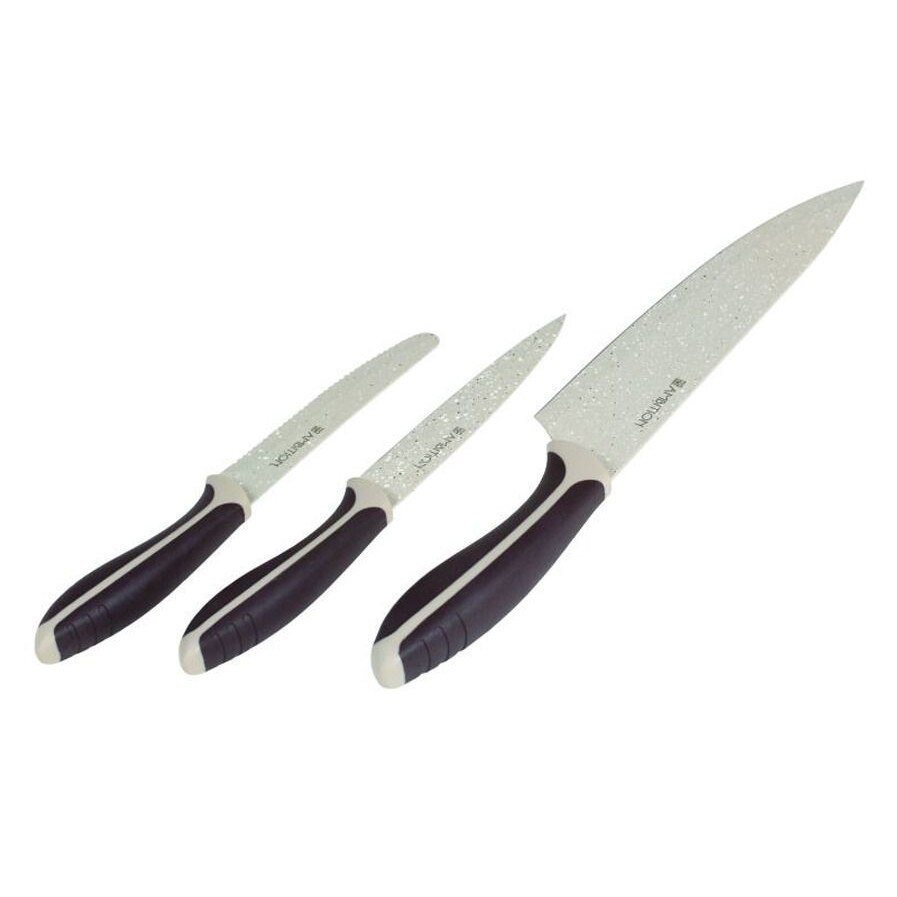 Set cutite 3 piese pentru fructe si legume Ambition