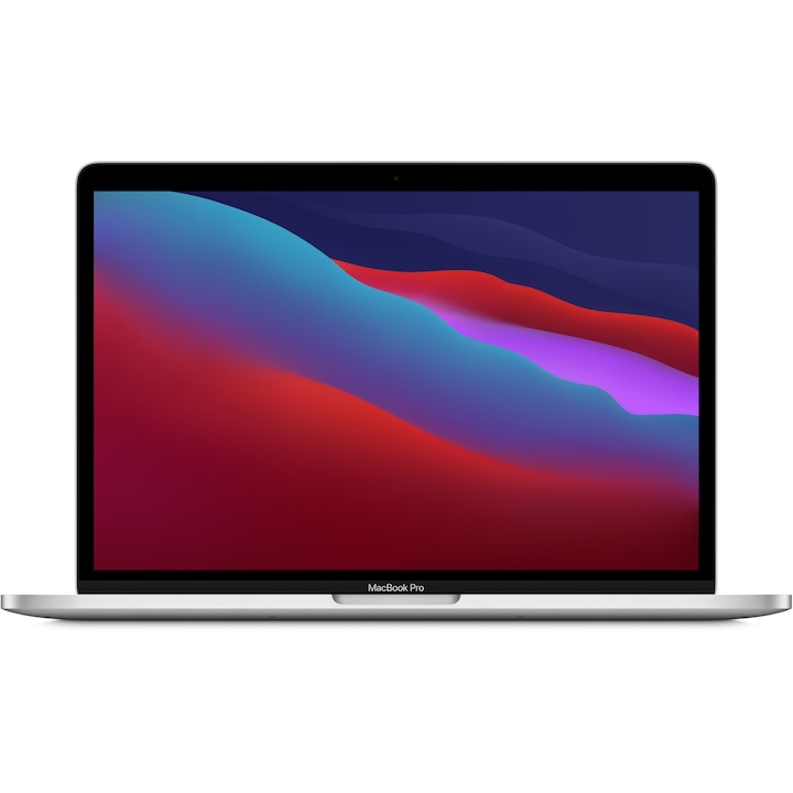 Apple MacBook Pro 13 laptop, Apple M1 chip 8 core CPU, 8GB, 256GB, Apple 8 core GPU, macOS Big Sur, Magyar billentyűzet, Silver - 2020