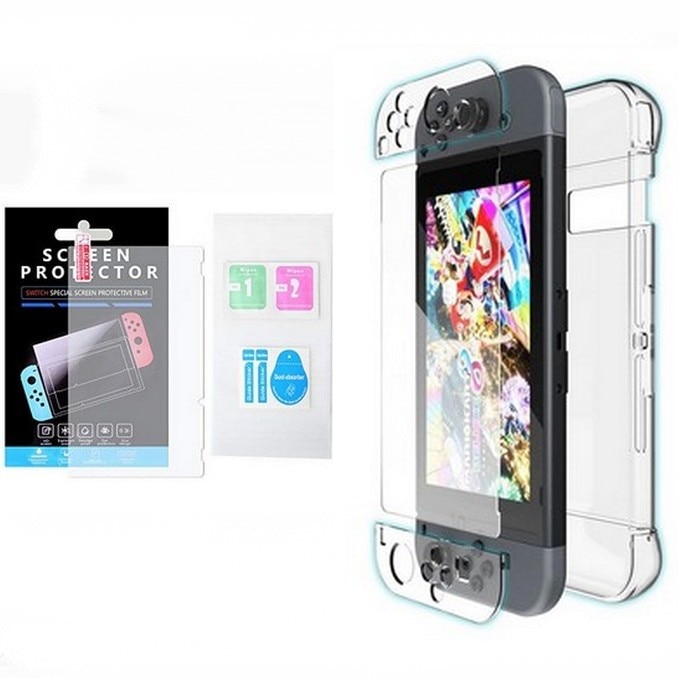 Nintendo Switch Husa Soft TPU Trasparent +Protector Screen