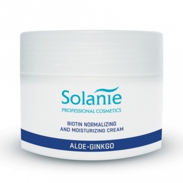 Crema biotina pentru ten gras Solanie Aloe Ginkgo 250 ml