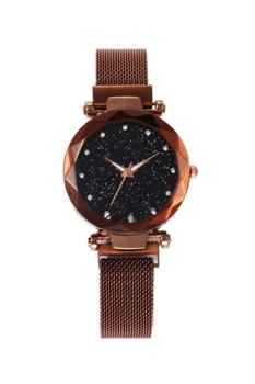 ceas de dama shinny cu bratara magnetica neagra si cadran cu sclipici lungime ajustabila imagen 16_0_
0