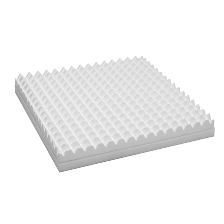 Panou sandwich izolatie fonica, Polishape, grosime 5 cm, 40 x 40 cm, alb