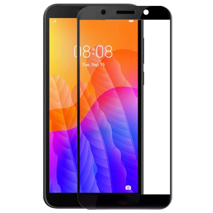 Folie sticla securizata Full Cover Full Glue pentru Huawei Y5P, Negru