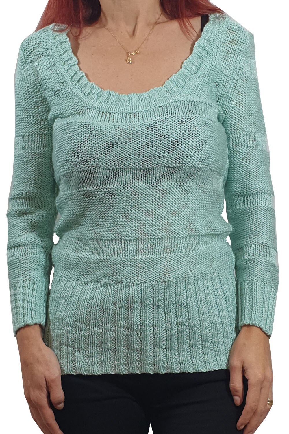 Pulover dama Tally Weijl, verde, S