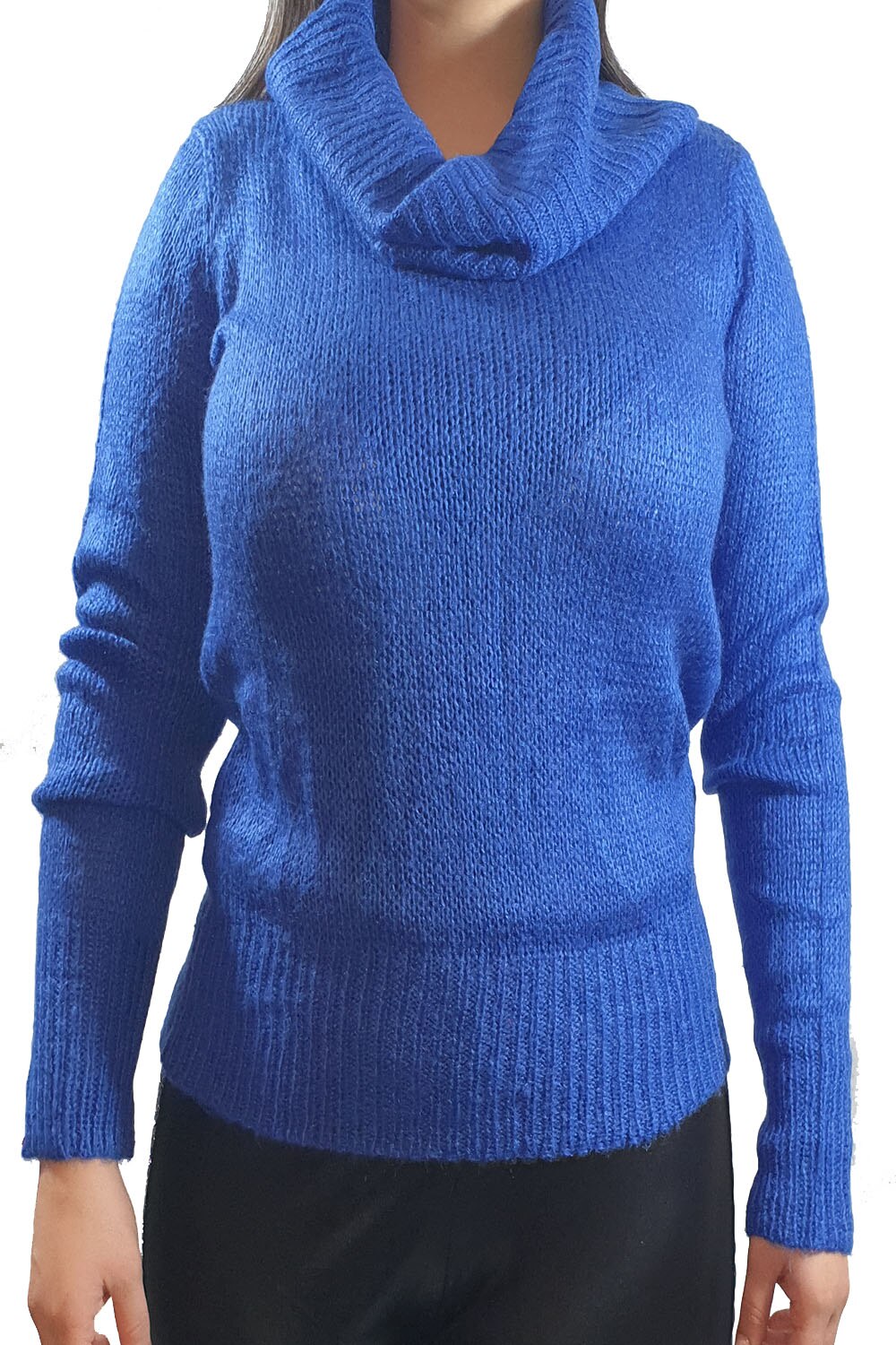 Pulover dama Tally Weijl, albastru inchis, L