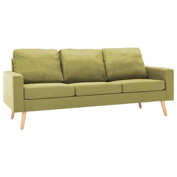 Canapea cu 3 locuri, vidaXL, Tesatura, 184 x 76 x 82,5 cm, Verde Canapea cu 3 locuri, vidaXL, Tesatura, 184 x 76 x 82,5 cm, Verde