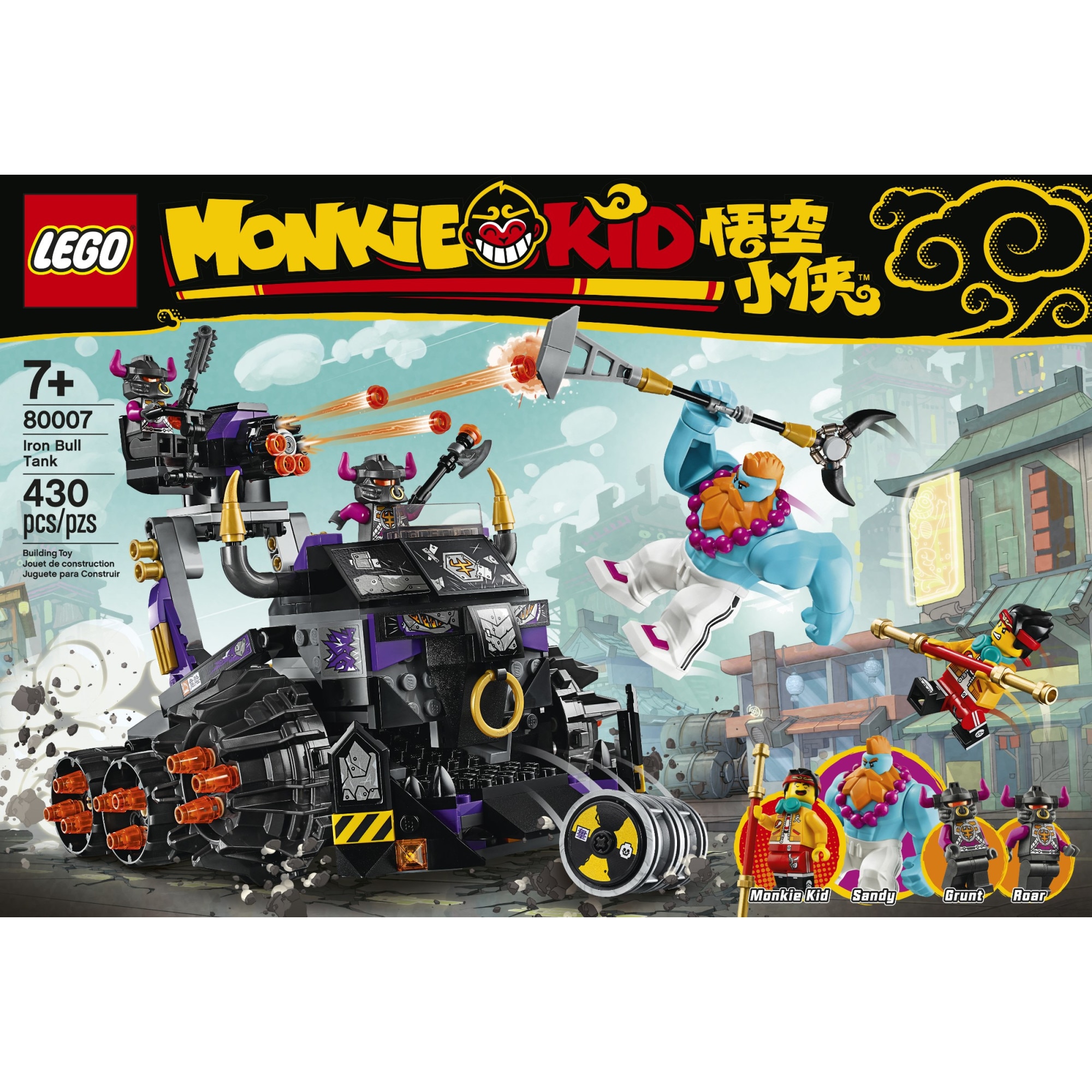 Lego Monkie Kid - Tancul Taur de fier, 430 piese - eMAG.ro