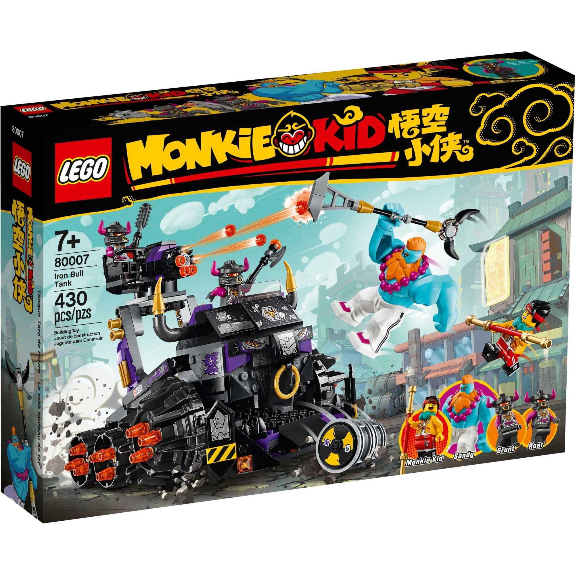 Lego Monkie Kid - Tancul Taur de fier, 430 piese - eMAG.ro