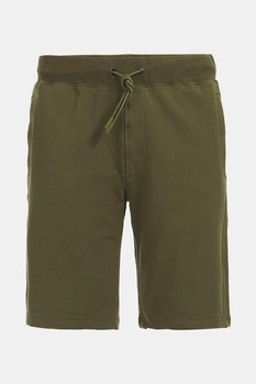 GUESS JEANS, Bermude de jerseu cu snur, Verde militar GUESS JEANS, Bermude de jerseu cu snur, Verde militar