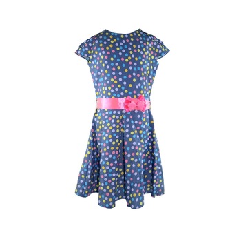 Rochita eleganta pentru fete Mewa MWA013, Bleumarin, 122 Rochita eleganta pentru fete Mewa MWA013, Bleumarin, 122