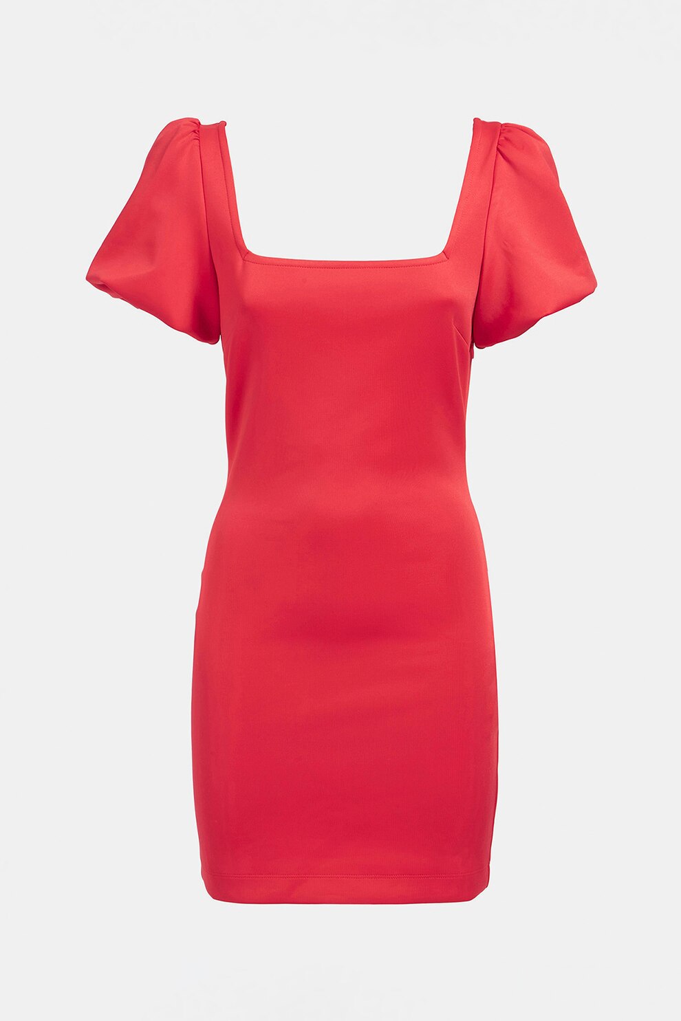 GUESS JEANS, Rochie mini cu decolteu patrat, Rosu