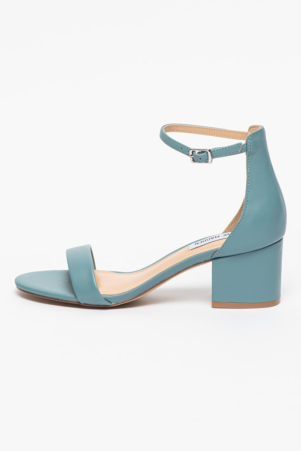 Steve Madden, Sandale de piele cu toc inalt Irenee, Albastru, 37