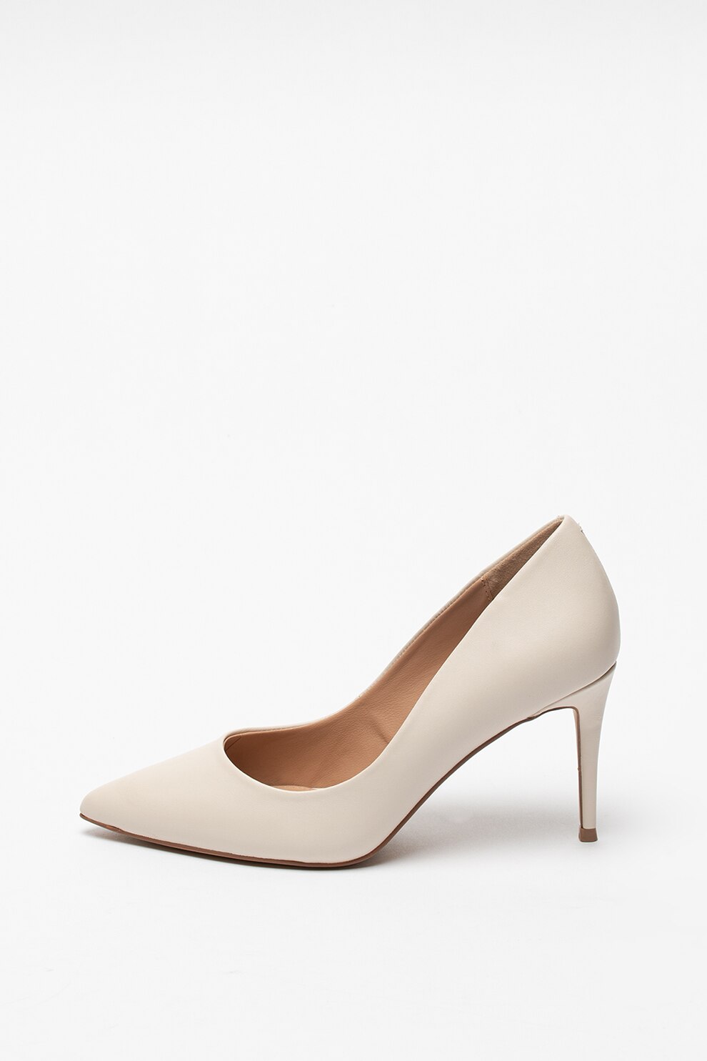 Steve Madden, Pantofi stiletto de piele Lili, Alb prafuit, 40