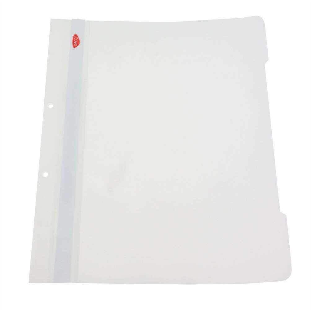 Dosar plastic cu sina DACO set 50 alb