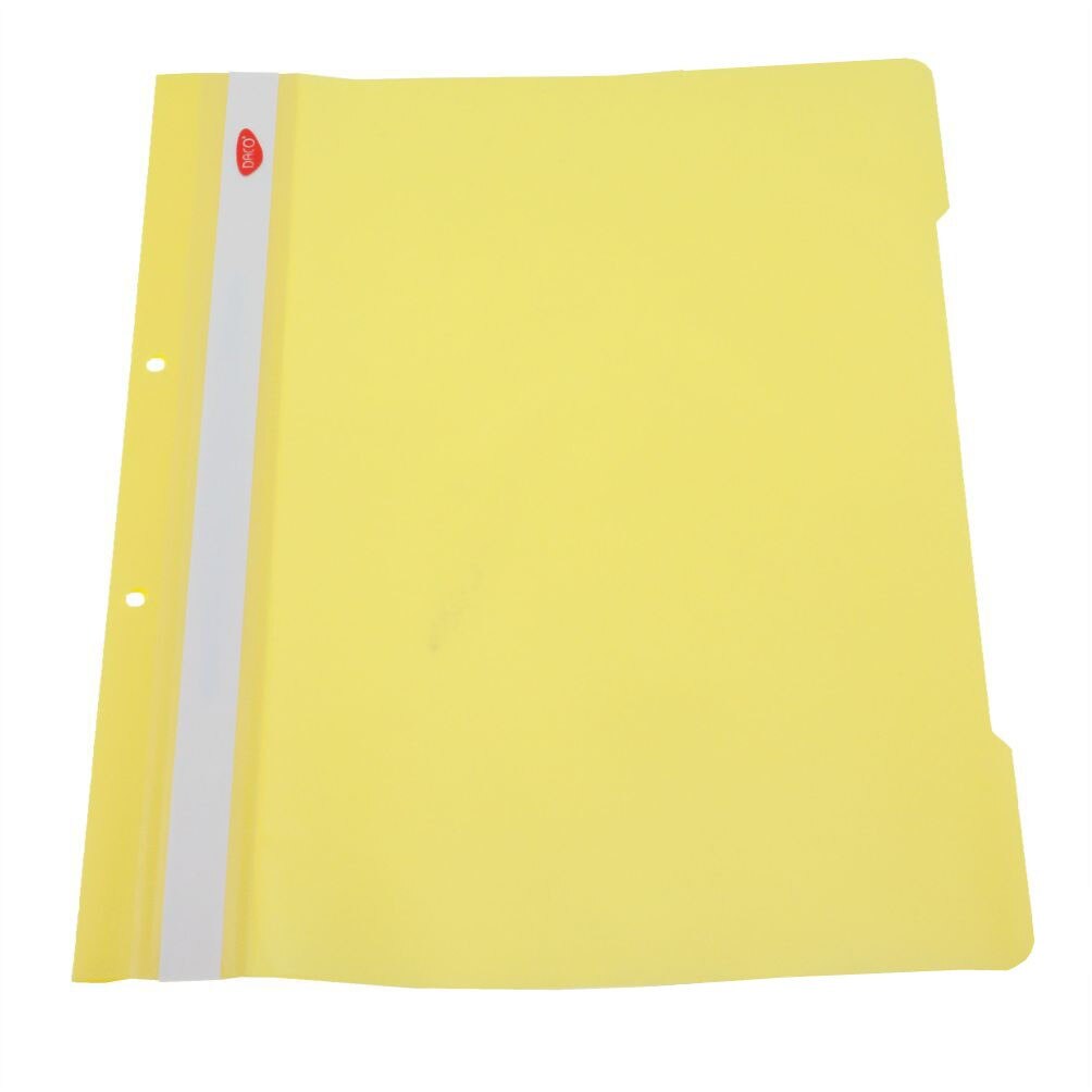 Dosar plastic cu sina DACO set 50 galben