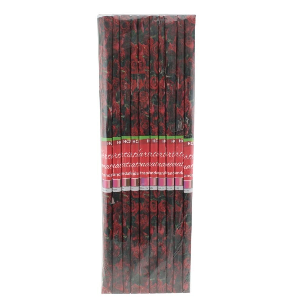 Hartie creponata set 10 DACO printata trandafiri