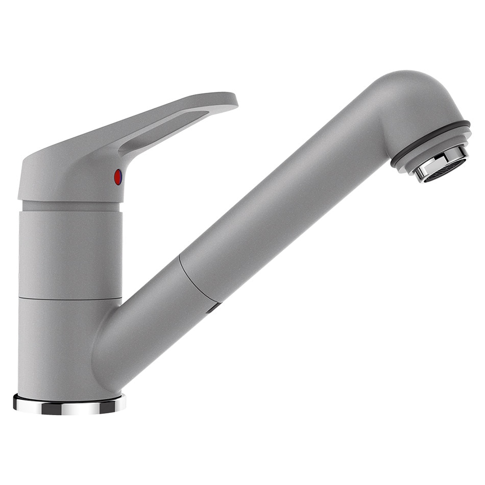 Baterie granit Schock Cosmo cu Dus Extractibil Croma, finisaj granit, rotatie tija la 150 grade