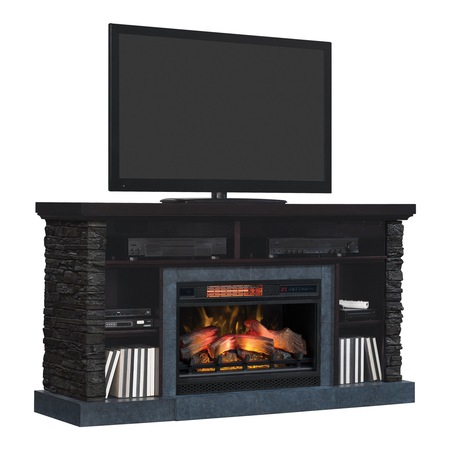 Semineu electric Matterhorn Classic Flame, cu focar de 26" 3D incalzire cu infrarosu, cu sunet, Caribbean Mahogany