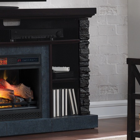 Semineu electric Matterhorn Classic Flame, cu focar de 26" 3D incalzire cu infrarosu, cu sunet, Caribbean Mahogany