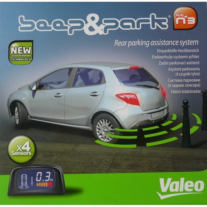 Parkolásérzékelő Valeo KIT3 - képernyő