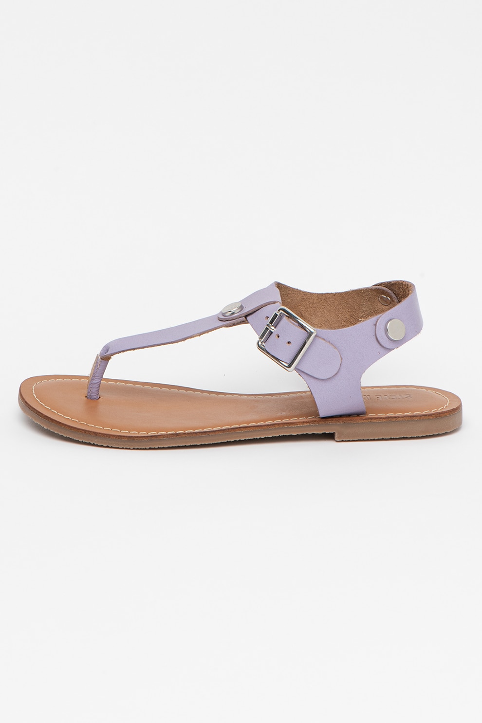 Steve Madden, Sandale din piele cu bareta in T Tally