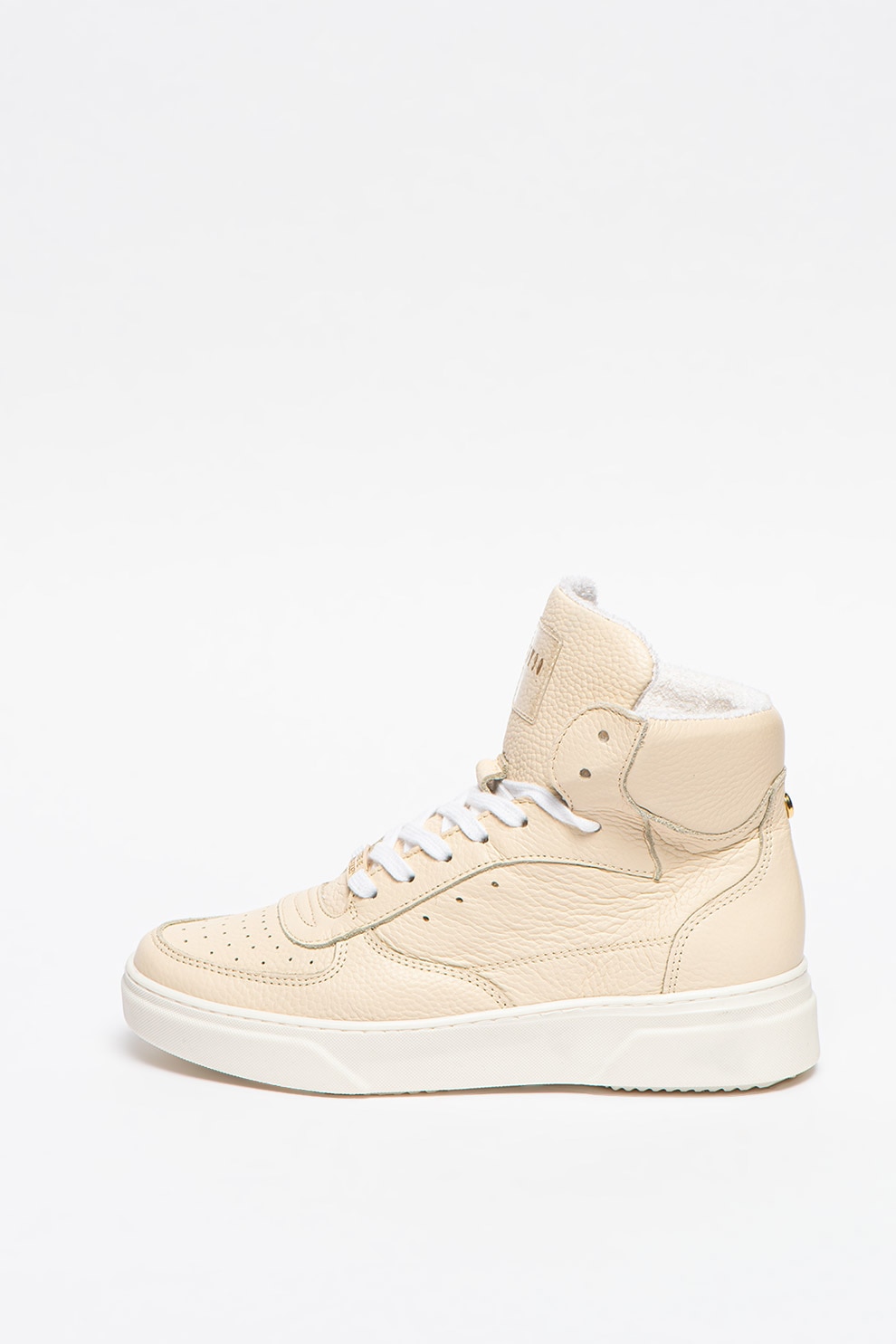 Steve Madden, Pantofi sport inalti de piele Danoi, Bej, 40