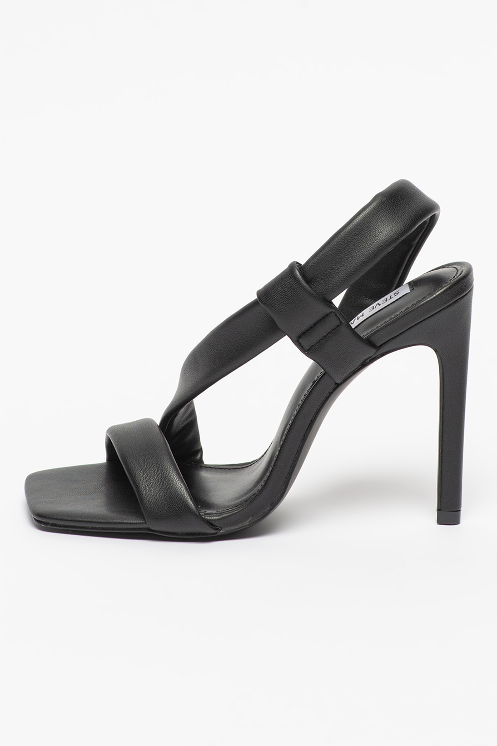 Steve Madden, Sandale de piele ecologica Sizzlin, Negru, 40