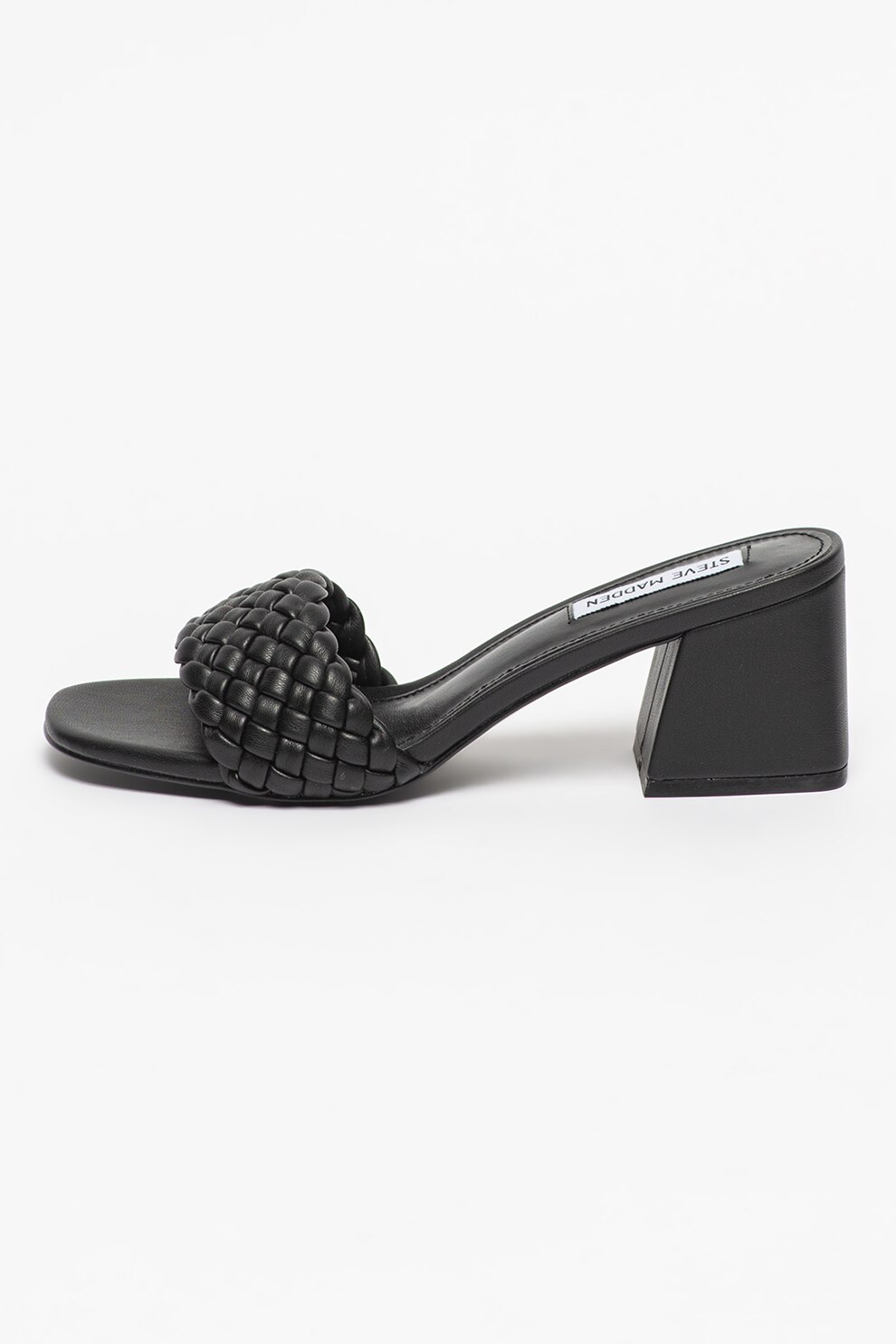 Steve Madden, Papuci de piele ecologica cu toc Aspyn