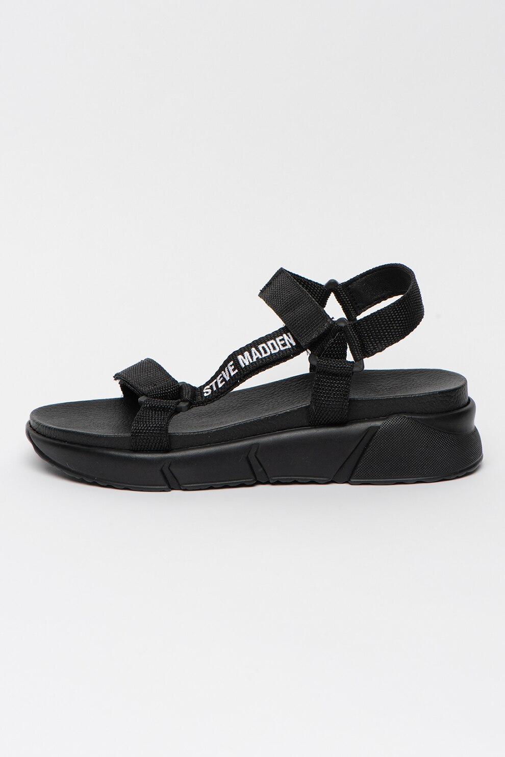Steve Madden, Sandale cu talpa wedge si barete cu velcro Hessel