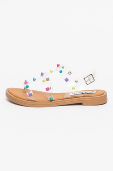 Steve Madden, Sandale cu barete transparente si tinte Dyno Steve Madden, Sandale cu barete transparente si tinte Dyno