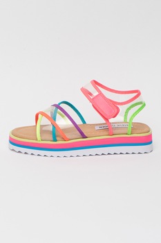 Steve Madden, Sandale transparente cu barete incrucisate Serris Steve Madden, Sandale transparente cu barete incrucisate Serris