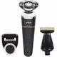 Aparat de ras electric 2 in 1 VGR, USB, Cu lame rotative 4D, Rezistent la apa, Portabil, 4,5 x 16 cm, Negru/Argintiu