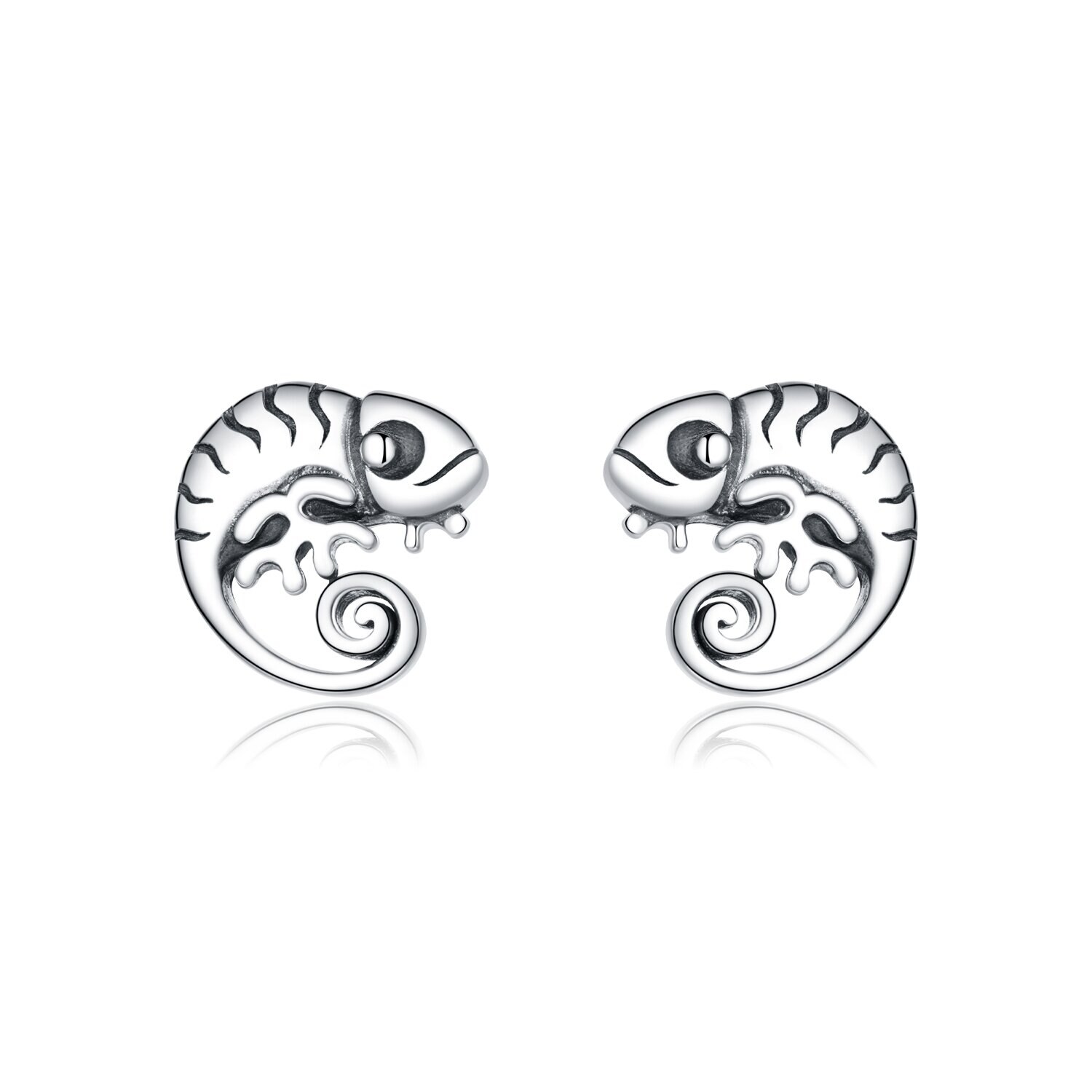 Cercei din argint Baby Cameleon