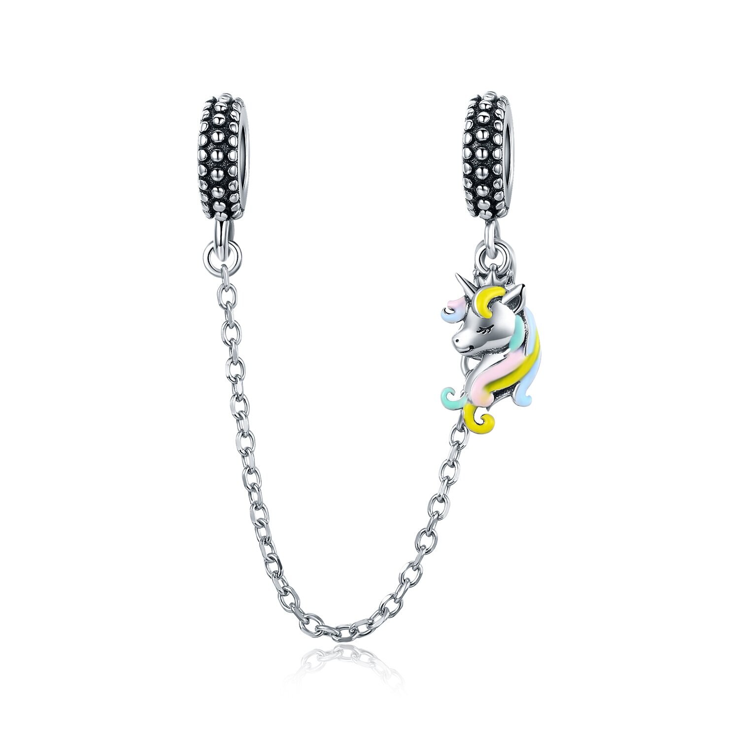 Talisman din argint Unicorn Safety Chain