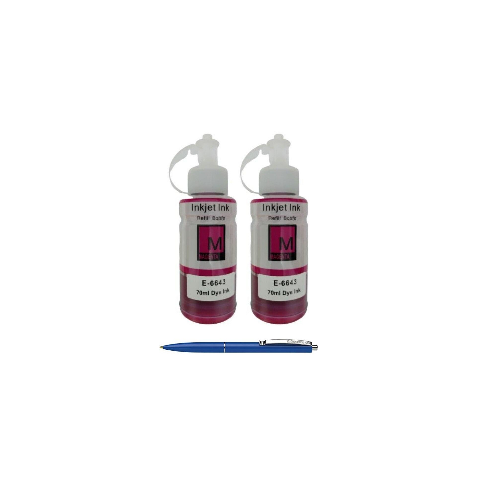 Pachet Flacoane Cerneala compatibila EPSON 2X T6643 Magenta 13000 pagini un-box Alphachem si Pix Schneider