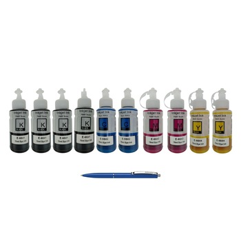 Pachet Flacoane Cerneala compatibila EPSON 4X T6641 Black, 2X T6642 Cyan, 2X T6643 Magenta, 2X T6644 Yellow, 55000 pagini, un-box Alphachem si Pix Schneider Pachet Flacoane Cerneala compatibila EPSON 4X T6641 Black, 2X T6642 Cyan, 2X T6643 Magenta, 2X T6644 Yellow, 55000 pagini, un-box Alphachem si Pix Schneider