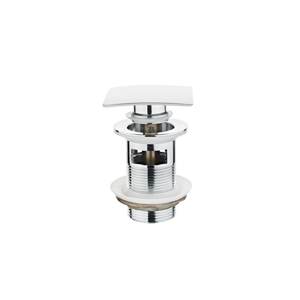 Ventil TEKA CLICK-CLACK rectangular 1107100, fara preaplin, Finisaj Crom