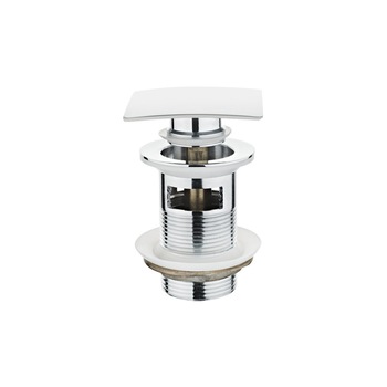 Ventil TEKA CLICK-CLACK rectangular 1107200, cu preaplin, Finisaj Crom Ventil TEKA CLICK-CLACK rectangular 1107200, cu preaplin, Finisaj Crom
