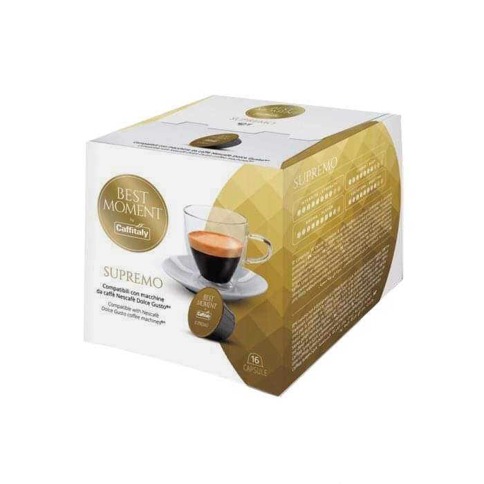 Capsule cafea, Caffitaly Best Moment Supremo, compatibile Dolce Gusto, 1 set x 16 capsule