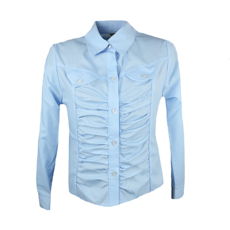 Camasa cu maneca lunga pentru fete Mini Junior, Albastru