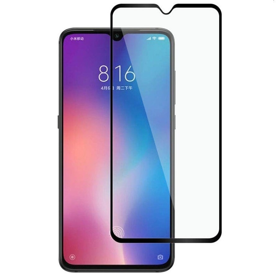 Folie sticla securizata Full Cover Full Glue pentru Xiaomi Redmi 9, Negru