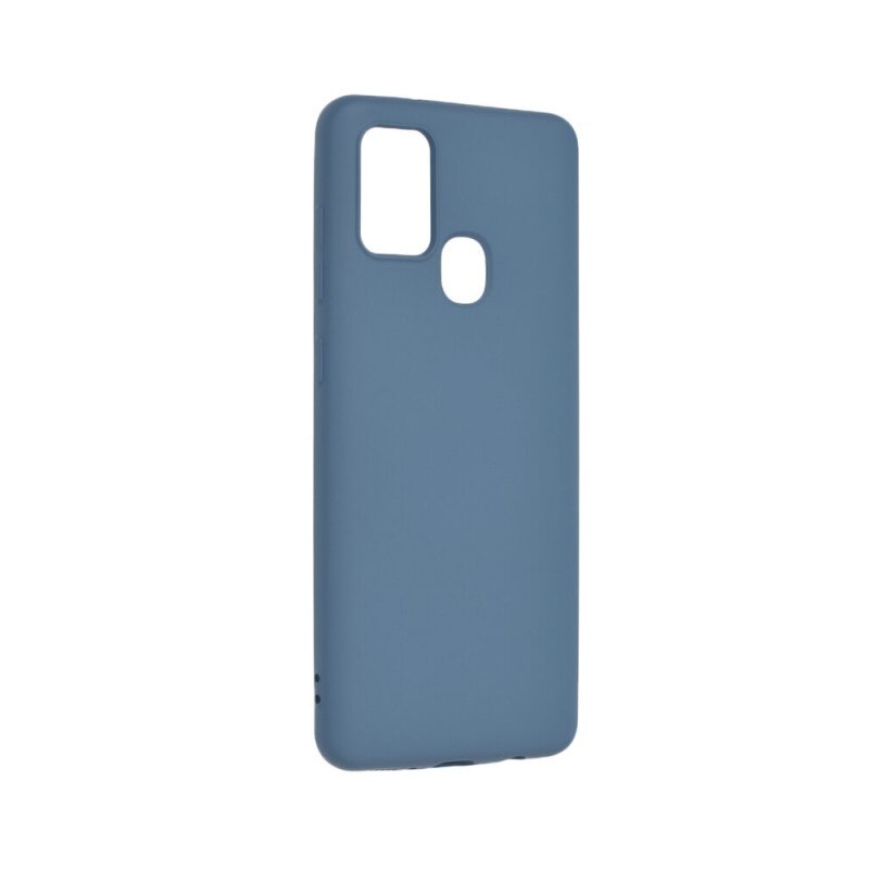 Husa Spate Mercury Silicone Samsung Galaxy A21s , cu Interior Alcantara , navy Lavander Gri