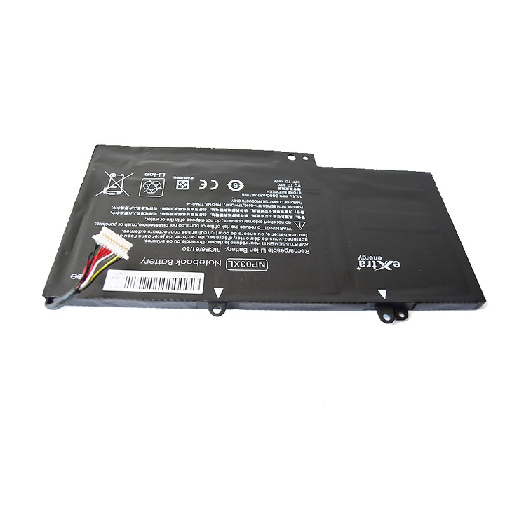Li-Polymer laptop akkumulátor használható HP Pavilion 13 Envy 15 x360 NP03 3770 mAh 3 cellával