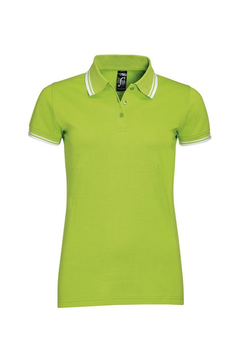 Tricou polo femei, bumbac, Sol's Pasadena, Verde lamaie