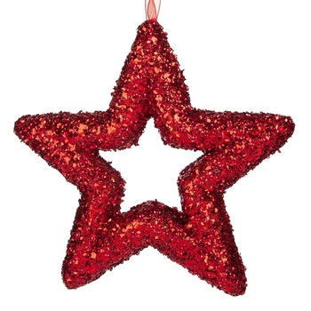 Decoratiune pentru bradut, Zola®, steluta rosie, 22 cm Decoratiune pentru bradut, Zola®, steluta rosie, 22 cm